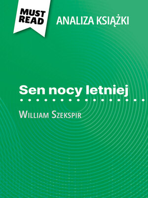 cover image of Sen nocy letniej książka William Szekspir (Analiza książki)